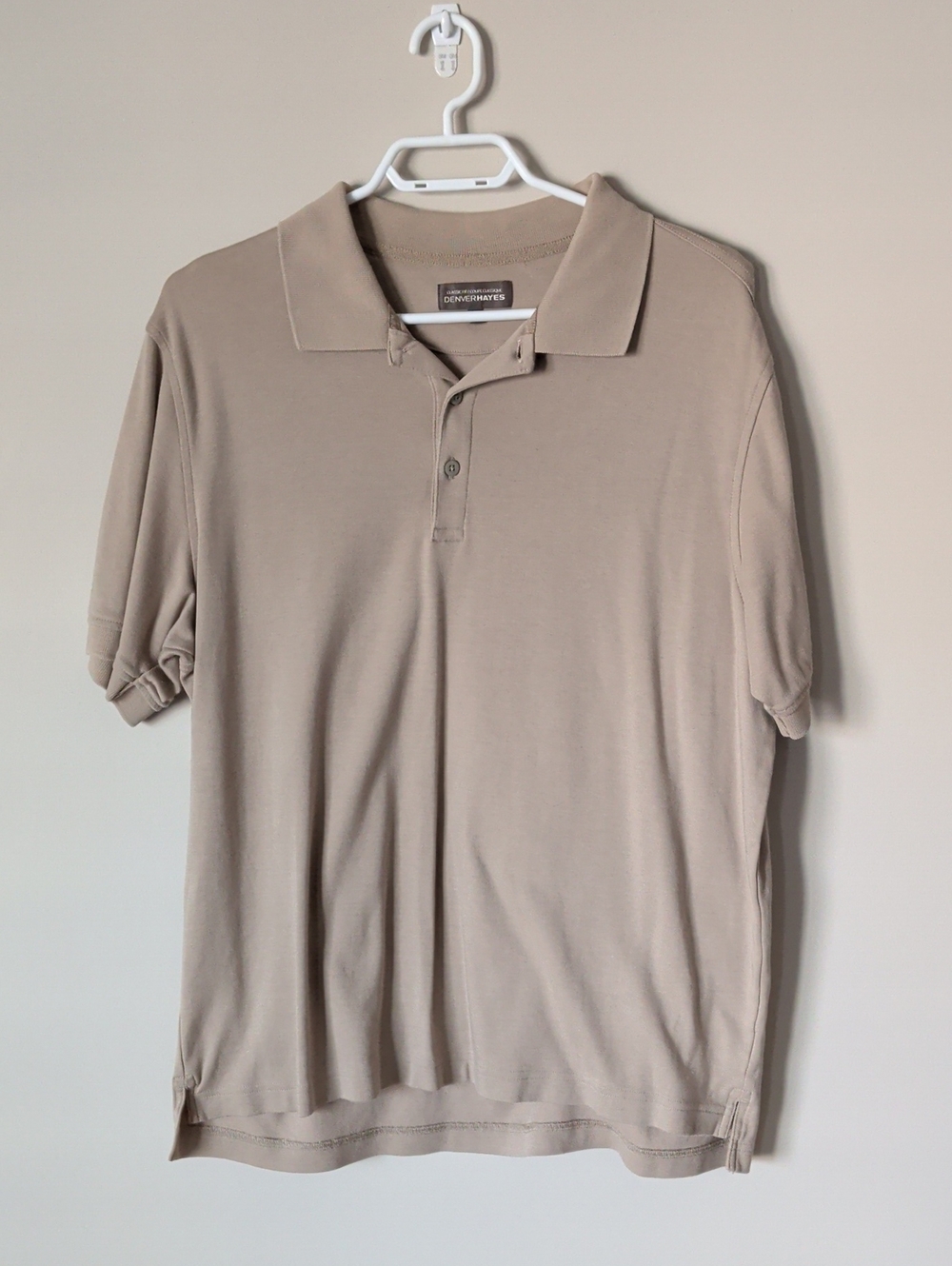 Denver Hayes Men's Short Sleeve Polo - Light Taupe